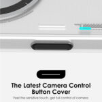 Husa pentru iPhone 16 Pro, Aulumu A16 Frosted, TPU rezistent, Compatibila MagSafe, Efect fosforescent, Protectie Camera, Butoane aluminiu, Racire activa CoolHyper, Protectie premium, Alb/Transparent - imagine 4
