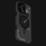 Husa pentru iPhone 16 Pro, Aulumu A16 Frosted, TPU rezistent, Compatibila MagSafe, Efect fosforescent, Protectie Camera, Butoane aluminiu, Racire activa CoolHyper, Protectie premium, Alb/Transparent - imagine 2