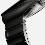 Curea pentru Apple Watch Ultra 1/2/3 49mm, Seria 11/10 46mm, Seria 9/8/7 45mm, Seria 6/5/4/SE 44mm, Aulumu C01 Hi-Per, Aliaj de Titan, Inchidere Magnetica N52, Design Premium, Reglaj Rapid, Negru - imagine 3
