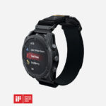 Curea pentru Garmin Fenix 3/3HR/3 Sapphire/5X/5X Plus/6X/6X Pro/7X/7X Pro/8 51mm, Instinct 2X Solar, Enduro 1/2, QuickFit 26mm, Aulumu C11 Mag-Buckle Slim Band, Nylon moale, Catarama magnetica inox, Reglaj rapid, Negru - imagine 6