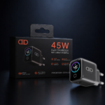 Incarcator 45W Turbo Fast Charge GaN cu Afisaj Digital TFT DaDen, 1x USB Type-C, Incarcare Rapida Power Delivery PD 3.2 AVS, Monitorizare Putere si Temperatura, Protectie Inteligenta, Gri - imagine 5